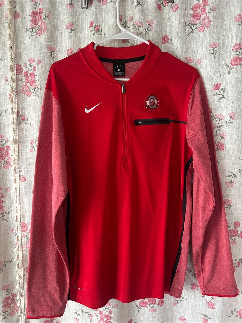 Nike Red Ohio State Lightweight Quarter-Zip Pullover
